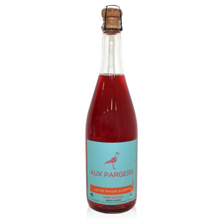 Jus de raisin gazéifié rosé AUX PARGERS