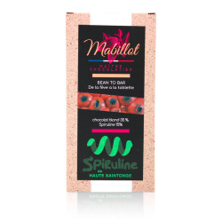 Chocolat blond à la spiruline (80g)