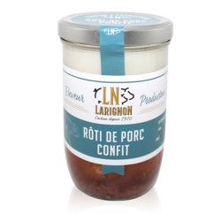 Rôti de porc confit (750g)