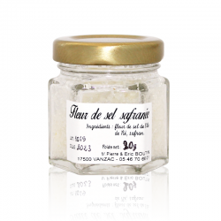 Fleur de sel safrané 20g